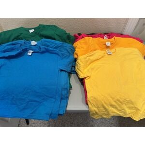 LOT OF 115 Youth T-Shirts 6 Colors Sizes M L XL Blank New Wholesale Bundle